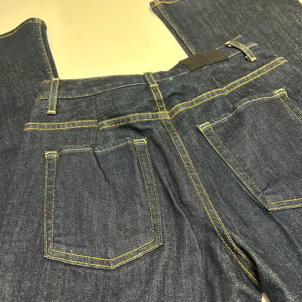 Women’s Theory Patch Pocket Flared Denim Jeans Dark Wash Indigo - Sz 29 NWOT